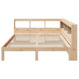 Bookcase Bed without Mattress 140x200 cm Solid Wood Pine 3324382