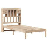 Bookcase Bed without Mattress 90x190 cm Single Solid Wood Pine 3321612
