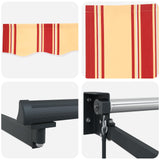 Manual Retractable Awning with LEDs Multicolour 2.5 x 2 m 3419349