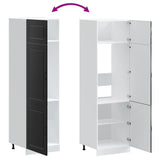 Kitchen Cupboard Kalmar Black Engineered Wood 853628