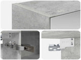 Bathroom Mirror Cabinet Concrete Grey 100 x 14.5 x 70 cm 889130