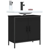 Bathroom Sink Cabinet Black 60x30x60 cm Engineered Wood 842446