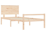 Senior Bed without Mattress Small Single Solid Wood 3195441
