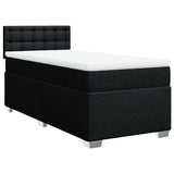Box Spring Bed with Mattress Black 90x200 cm Fabric 3285787