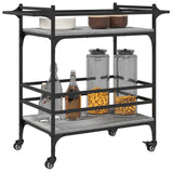 Kitchen Trolley Grey Sonoma 82x40x78.5 cm Engineered Wood 842364