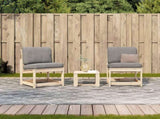 3 Piece Garden Lounge Set Solid Wood Pine 832620