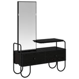 Dressing Table Black Oak 100 x 36.5 x 136 cm Engineered Wood 8007683