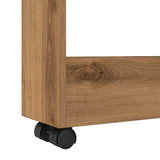 Narrow Storage Trolley 3 Tier Artisian Oak Engineered Wood 855249