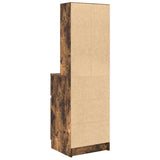 Bedside Cabinet Smoked Oak 39x35x125 cm Engineered Wood 861314