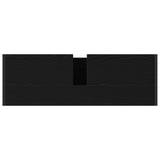 Bathroom Furniture Set with Drawer Black Oak Engineered Wood 3403046