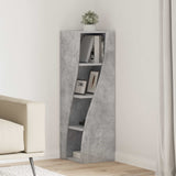 Corner Cabinet Concrete Grey 32x32x102cm Engineered Wood 889858
