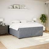 Box Spring Bed with Mattress Dark Grey 180x200 cm Velvet 3285300