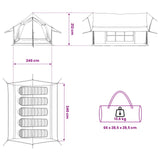 Cabin Tent Cream 340 x 246 x 210 cm Polycotton 42017505