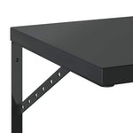 Wall Shelves 2 pcs 50x40 cm Black Stainless Steel 3214517