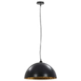 Ceiling Lamps 2 pcs Black and Gold Semi-spherical 50 cm E27 50877