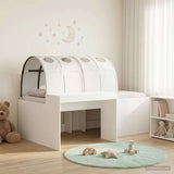 Bed with Tunnel 3 pcs White Engineered Wood 3423671