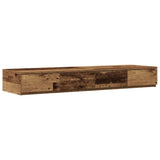 Storage Bed Frame with Drawer Old Wood 120 cm Engineered Wood 3335635