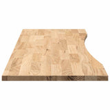 Desk Top Untreated 140x60x2.5 cm Solid Wood Oak Rectangular 4009015