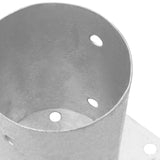 Round Ground Anchor 12 pcs Silver 18 x 18 x15 cm Metal 42030125
