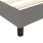 Bed Frame without Mattress Dark Grey 180x200 cm Super King Fabric 3120533