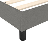 Box Spring Bed Frame Dark Grey Double Fabric 3121167