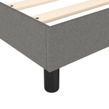 Box Spring Bed Frame Dark Grey Single Fabric 3121197