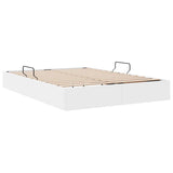 Storage Bed with Mattress Pure White 140 x 200 cm Faux leather 3369950