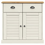 Highboard VIGO White 78x40x175 cm Solid Wood Pine 3188302