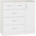 ZNTS Nevada 5 Drawer Low Wardrobe 100-101-105