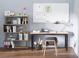 Computer Desk, Writing Table, 120 x 60 x 76cm Workstation for Home Office, Study with Metal Frame, T3398P341017