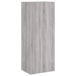 4 Piece TV Wall Units Grey Sonoma Engineered Wood 3216433