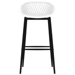 7 Piece Bar Set Black and White 3057474