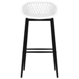 7 Piece Bar Set Black and White 3057474
