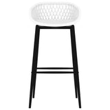 7 Piece Bar Set Black and White 3057474