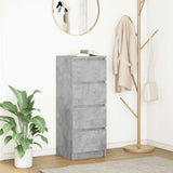 Sideboard Concrete Grey 37.5x35x99 cm Engineered Wood 861700