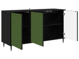 Sideboard GELEEN Black Oak 102 x 33 x 76 cm Engineered Wood 8006971
