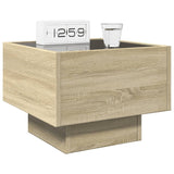 ZNTS Bedside Table with Infinity LED Sonoma Oak 40x40x30 cm 3284065