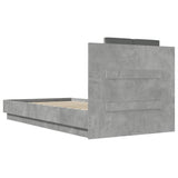 Bed Frame without Mattress Concrete Grey 90x190 cm Single 3209971