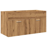 5 Piece Bathroom Furniture Set Artisan Oak Engineered Wood 3328604
