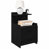 Bedside Cabinet with 2 Drawers Black 40x36.5x62 cm 858634