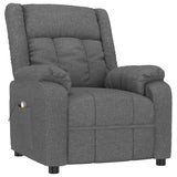 Massage Chair Dark Grey Fabric 348121
