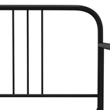 Sofa Bed Frame without Mattress Black Metal 90x200 cm 324749