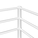 Bunk Bed without Mattress White 100x190 cm Steel 4019885