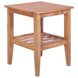 3 Piece Bistro Set Solid Teak 44736