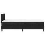 ZNTS Bed Frame with Mattress Black and White Fabric 90 x 200 cm 3342179