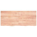 Bathroom Countertop Light Brown 140x60x cm Solid Wood 3156151