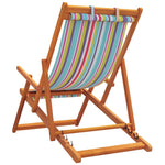 ZNTS Folding Beach Chairs 2 pcs Multicolour Fabric 3214483