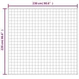Weighted Blanket Blue 220x230 cm King 11 kg Fabric 3154861