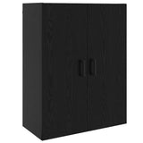 Wall Cabinet Black Oak 69.5 x 34 x 90 cm Engineered Wood 879518