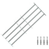 Security Grille for Windows with 4 Crossbars 3 pcs 930-1740 mm 42031281
